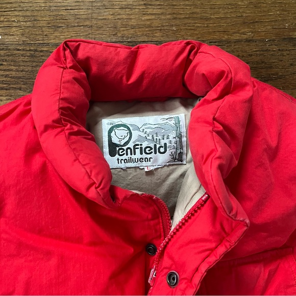 Vintage Penfield Red Down Vest Size Large - Picture 2 of 6